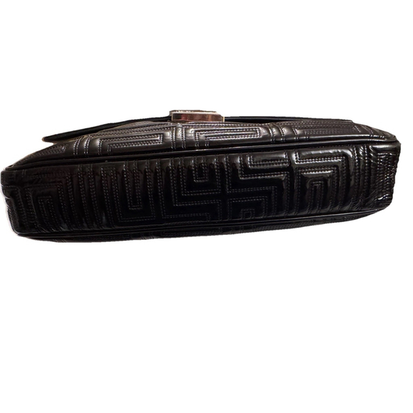Gianni Versace Quilted Patent Leather Shoulder Bag - Picture 13 of 16
